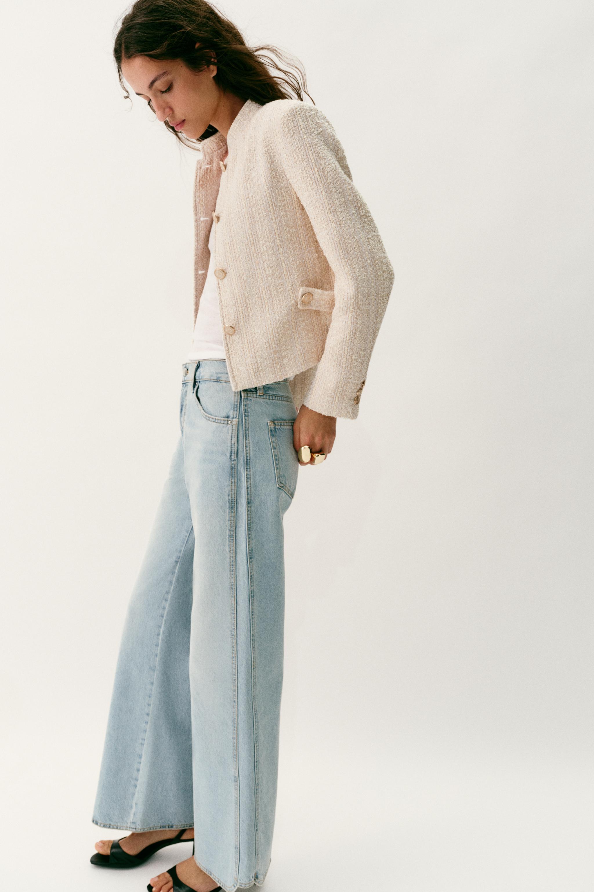BLAZER STRUCTURÉ ÉPAULETTES FIL MÉTALLISÉ